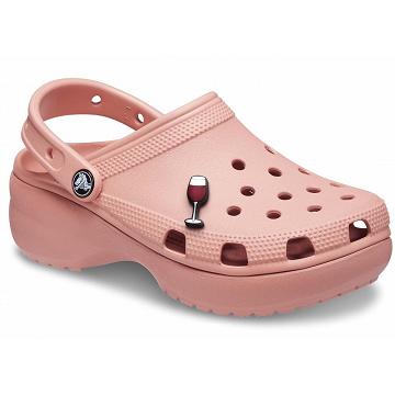 Zapatos Cuña Crocs Classic Plataforma Clog Mujer Rosas | Mexico 0645XYUF